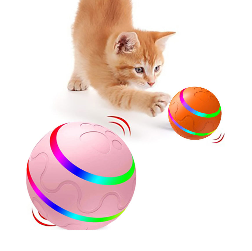 Automatic Self-Rotating Cat Ball Toy – Interactive USB Toy for Cats & Dogs