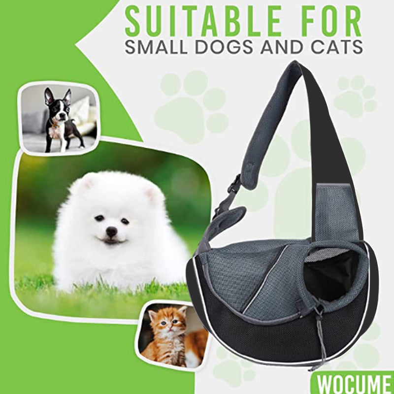 Portable Pet Carrier Bag – Outdoor Crossbody Bag for Dogs and Cats