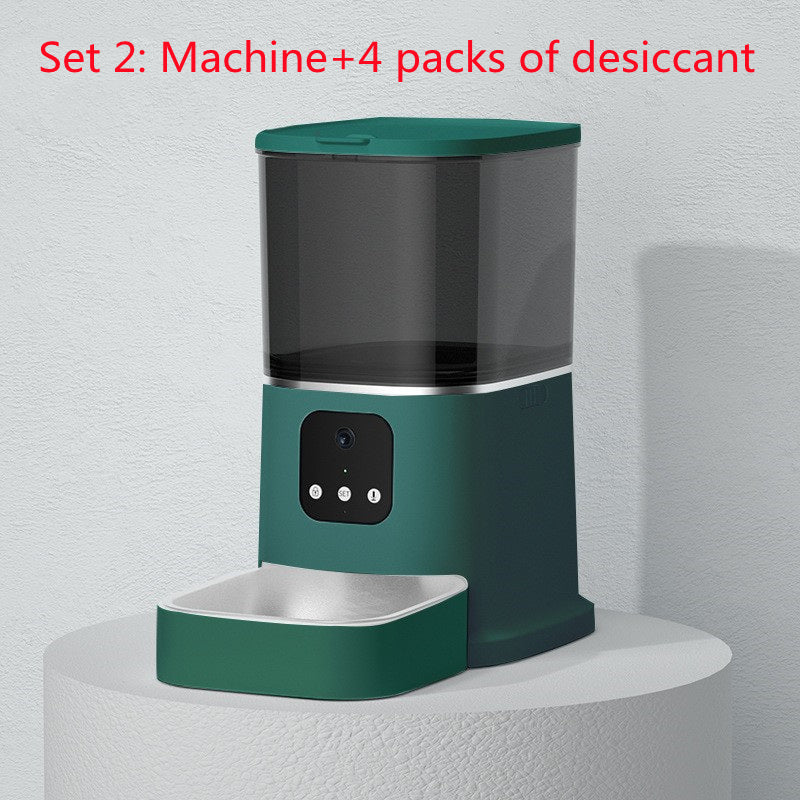 Smart Pet Automatic Feeder – Large Capacity Cat & Dog Food Dispenser with WiFi, App Control, Voice Recorder & Time