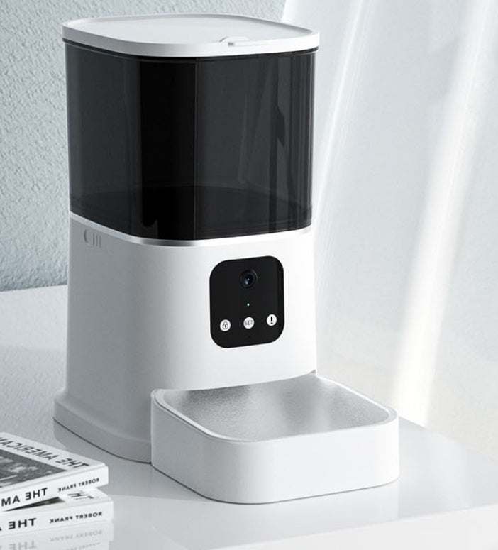 Smart Pet Automatic Feeder – Large Capacity Cat & Dog Food Dispenser with WiFi, App Control, Voice Recorder & Time