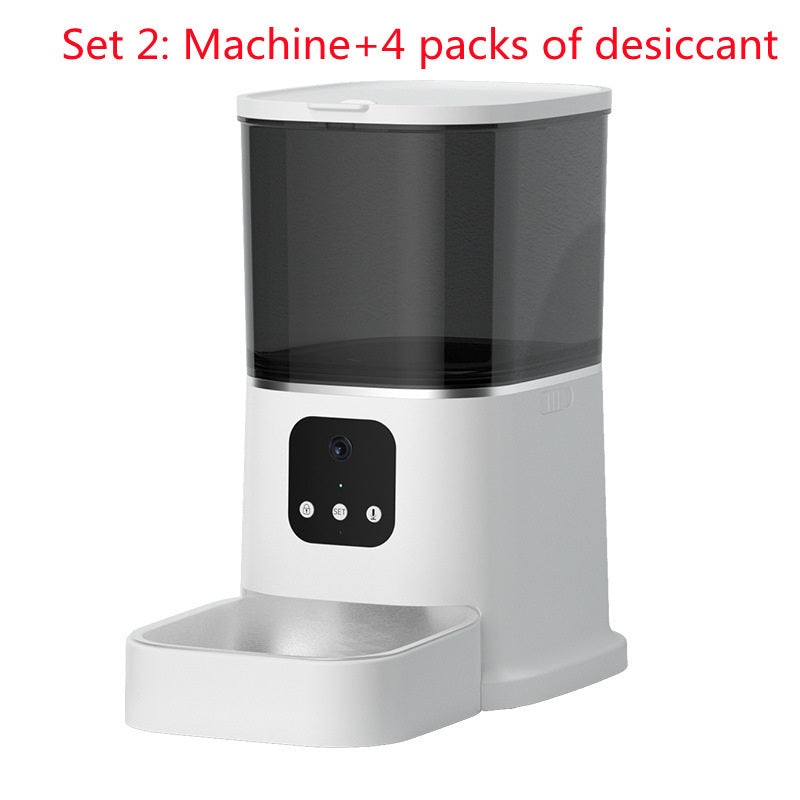 Smart Pet Automatic Feeder – Large Capacity Cat & Dog Food Dispenser with WiFi, App Control, Voice Recorder & Time