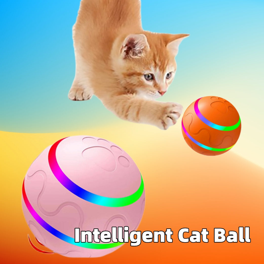 Automatic Self-Rotating Cat Ball Toy – Interactive USB Toy for Cats & Dogs