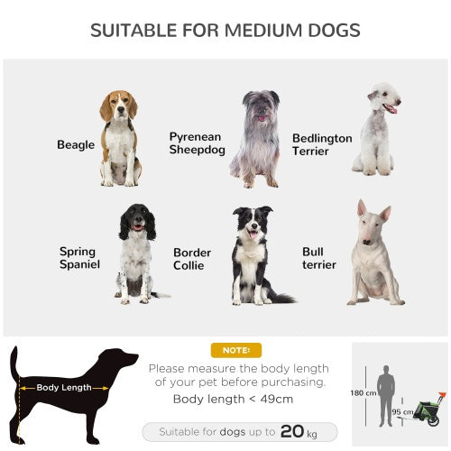 Dog Bike Trailer & Stroller for Medium Dogs