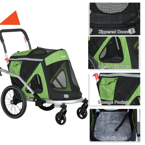 Dog Bike Trailer & Stroller for Medium Dogs