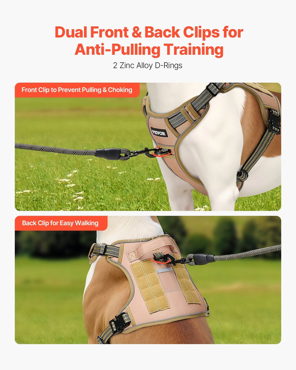 No-Pull Dog Harness for Large Dogs – Adjustable Tactical Pet Vest