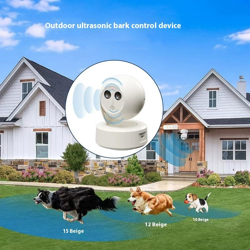 Ultrasonic Dog Bark Stopper – Outdoor Automatic Trainer for Barking Prevention & Intelligent Dog Control