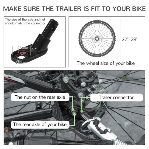 Dog Bike Trailer & Stroller for Medium Dogs