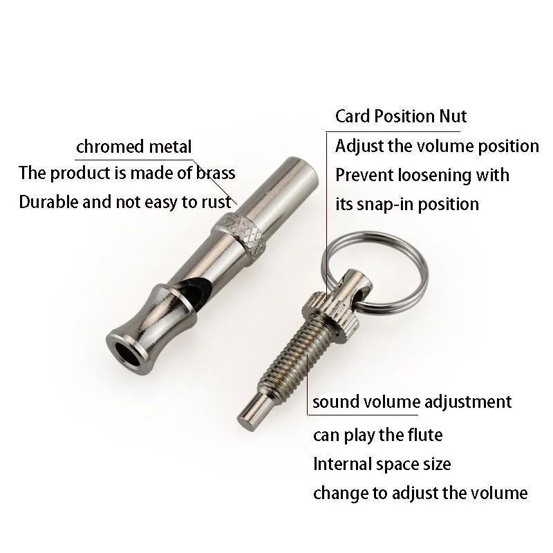 Adjustable Dog Bark Control Whistle – Training Deterrent for Puppies & Dogs