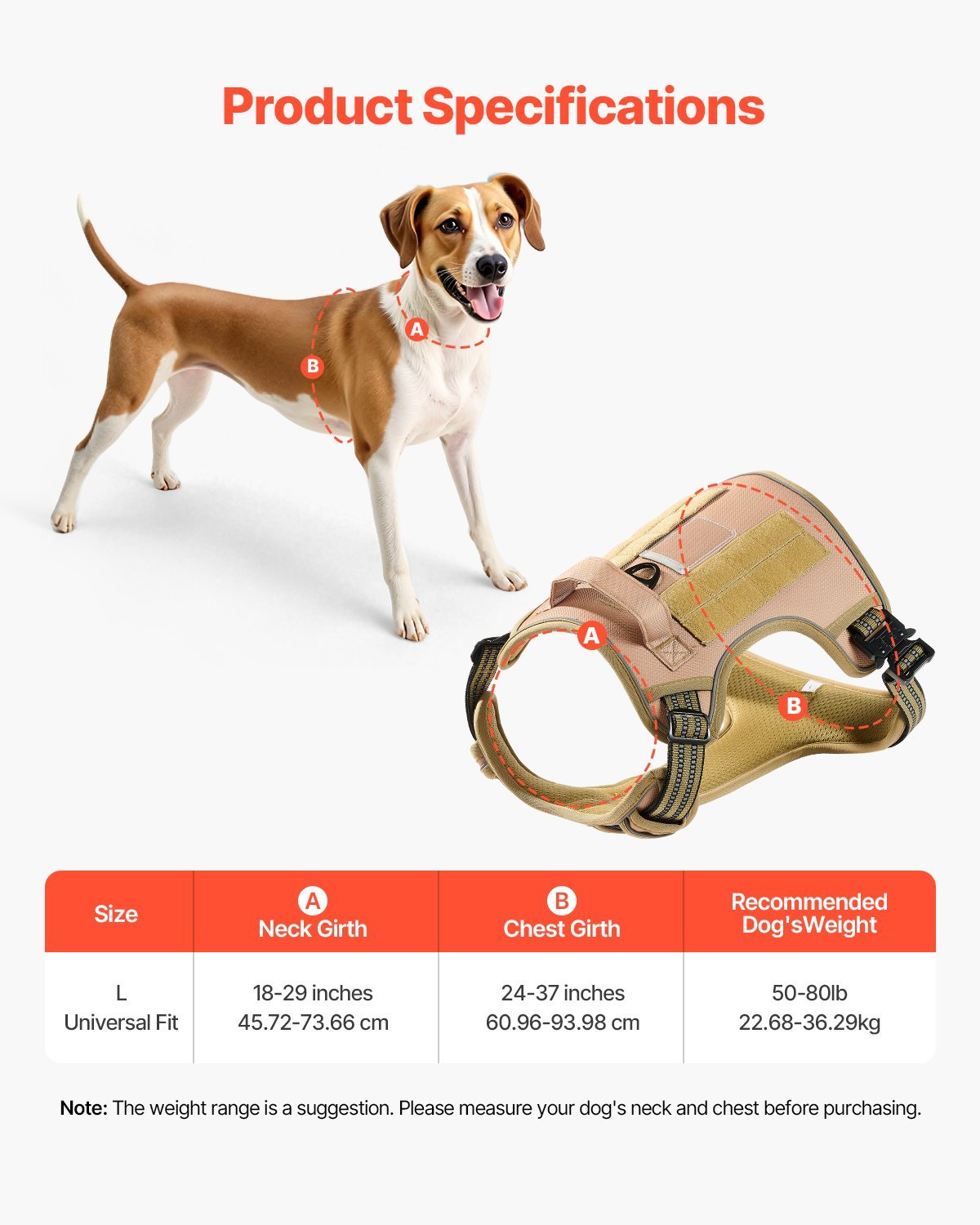 No-Pull Dog Harness for Large Dogs – Adjustable Tactical Pet Vest
